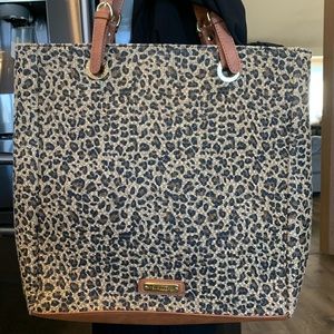 NWOT Steve Madden tote, woven cheetah print